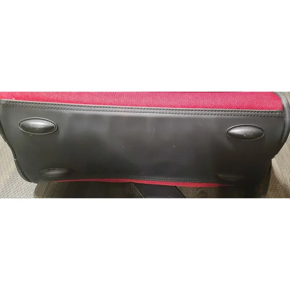 Samsonite Red Carry On Bag Travel Overnight Tote Weekender Luggage 17x11 Duffle